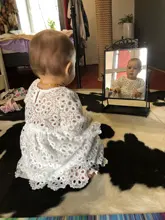 Ropa a juego para madre e hija, vestido de encaje Floral, minivestido de fiesta para niña bebé, 1 ud.