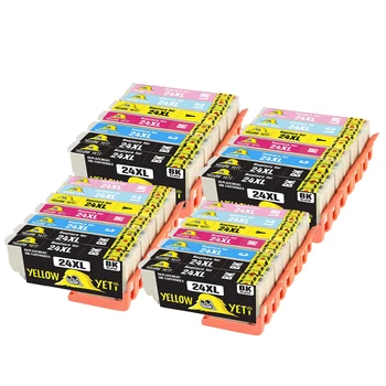 

28pcs T2431 - T2436 Compatible Ink Cartridge For 24XL Epson EXPRESSION PHOTO XP-55 XP760 XP850 XP860 XP-950 XP-750 printer
