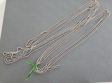 Bola de cuentas de acero inoxidable para fabricación de joyas, accesorio para collares y collares, 1,5, 2,0, 2,4, 3,2, 4, 6, 8 y 10mm