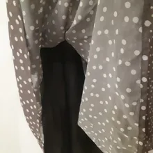 Women Summer Spring-Dress Vestidos A-Line Long-Sleeve Dot Print Midi Chiffon S.FLAVOR