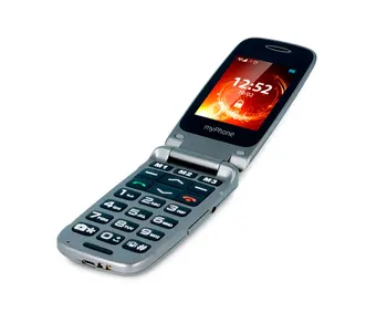 

MYPHONE RUMBA GRAY SENIOR MOBILE WITH LID, CAMERA AND BLUETOOTH