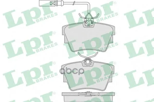 Колодки Тормозные Volkswagen T4 96- С Датчиком Задние Lpr 05p786 Lpr арт. 05P786
