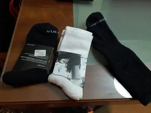 YUEDGE-calcetín para hombre, 3 pares, 5 pares, negro, informal, de negocios, protección de algodón, cómodo, para correr y senderismo