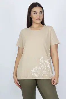 

Sans Textile Women 'S Mink Cotton Fabric Blouse 65 N15578