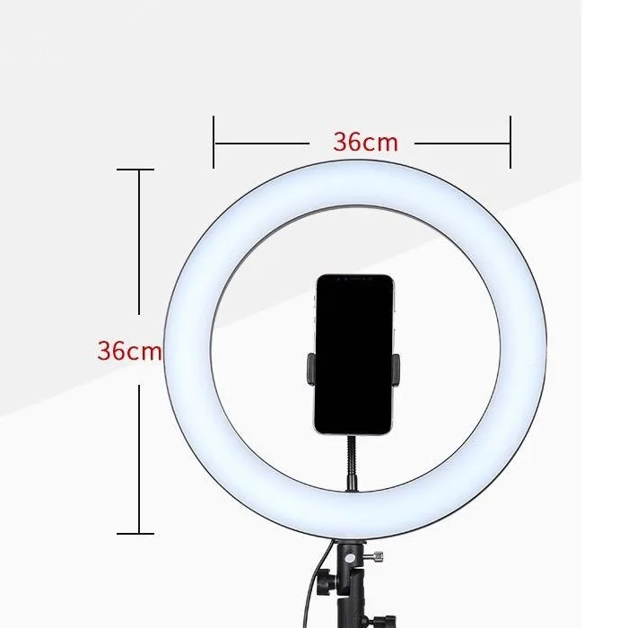 Кольцевая светодиодная лампа съемки Ring Light 14(Розовый