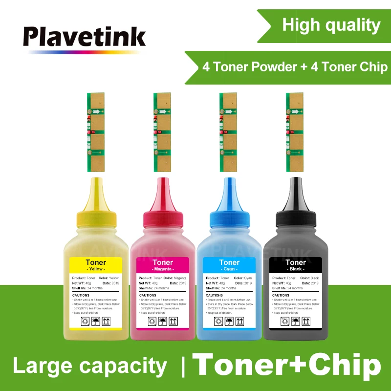 Plavetink Clt-407S Ricarica Toner In Polvere + Chip Clt 407S Per Samsung Clp-325 Clp-320 Clp 320 325 Clx-3185 Clx 3185 3185Fn Stampante