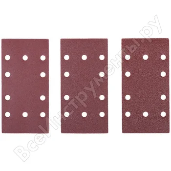 

Set шлифлистов (188 х95mm; р60/100/150; 10 pcs) Ryobi tsa10 5132002610