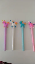 4 unids/set Gel Pen con forma de unicornio papelería Kawaii escuela bolígrafo de tinta de Gel escuela proveedores de oficina de papelería bolígrafo regalos de los niños