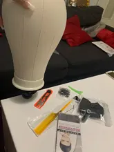 Alileader-Cabeza de Maniquí de entrenamiento, cabeza de bloque de lienzo, soporte para pelucas, envío gratis, Porta agujas