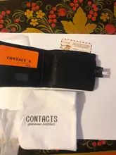 CONTACTS casuales de los hombres, carteras de cuero de Caballo Loco corto cerrojo monedero Cartera de diseño de cuero de vaca embrague carteras hombre autoteiras