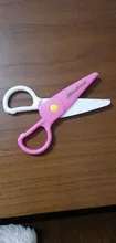 Tijeras de seguridad para niños para prevenir lesiones en las manos, tijeras de plástico para estudiantes con foto DIY/Tijeras para cortar papel
