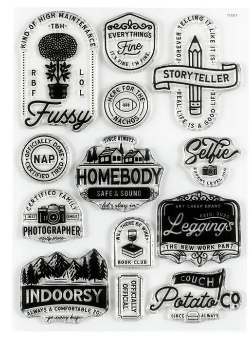 English Clear Stamp for Scrapbooking Transparent Silicone Rubber DIY Photo Album Decor 491 clear stamps clear rubber stamps