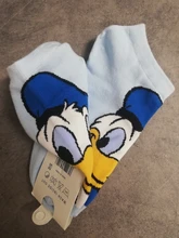 Calcetines de algodón transpirables de dibujos animados para mujer y niña, de Minnie, Mickey Mouse, a la moda, tobilleros, 1 par