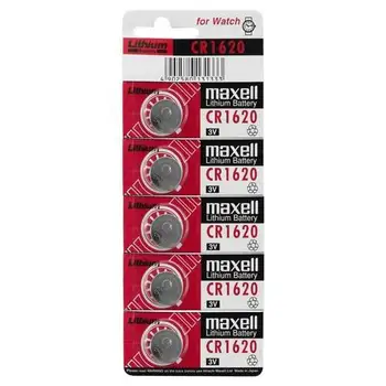 

Pila de boton de litio CR 1620 maxell pack 5 pilas