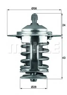 Термостат TOYOTA AVENSIS 1.8-2.4 03- / CAMRY 2.5-3.0 96- / COROL