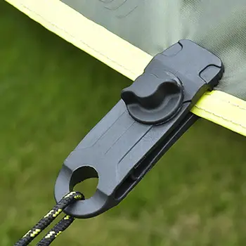 

Outdoor Camping Canopy Hook Black Added Pull Point Shark Clip Tent Clip Windproof Belt Barb Clip Nylon Material