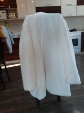 Bella philosion-abrigo de piel sintética abrigado para mujer, chaqueta informal lisa con cuello vuelto, para invierno, 2020