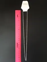 Collar de cadena de acero inoxidable con Cruz para hombre y mujer, joyería fina, 1 unidad