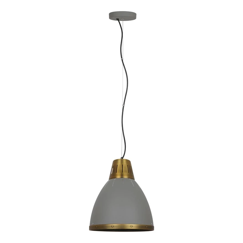 Светильник подвесной CAMELION PL-426M С65 (белый/золотой, Е27, 40 Вт)