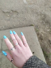 Anillo de boda con ondas y relámpago para mujer, conjunto de anillos de oro, joyería a la moda, venta al por mayor