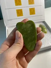 Rodillo masajeador Facial raspado Guasha Natural, doble cabezal, piedra de Jade, Estiramiento Facial, cuerpo, cuello delgado, herramientas de masaje de elevación fina