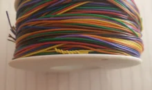 One Roll 8 Colors 30AWG Wire Wrapping Wire, Tinned Copper Solid, PVC insulation