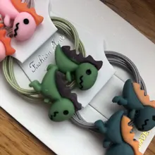 Mosodo banda de goma diadema adorable niña de dibujos animados de goma banda niño diadema de flores, accesorios para el cabello de niños