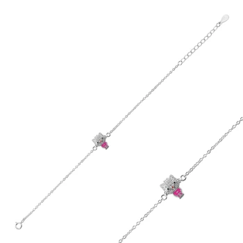 

KUTAYDAN 925 Sterling Silver Zircon Stone Cabochons Child Of Wristbands