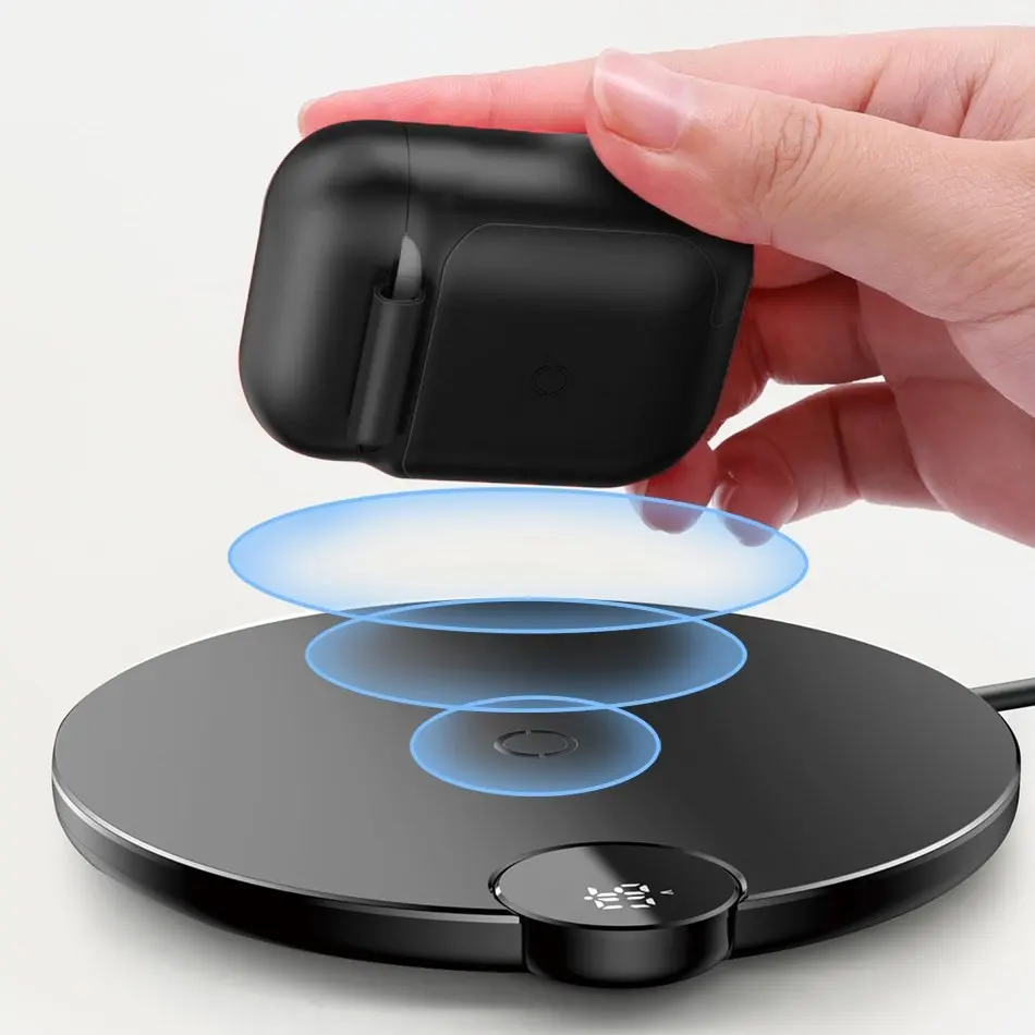 Беспроводное зарядное Baseus wireless charger for Airpods WIAPPOD-09(Красный