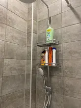 Shower Shelf Rack Lifting-Storage-Tray Bathroom-Accessories Plastic-Holder Rectangle