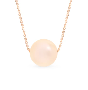 

Gold necklace with pearls sunlight sample 585