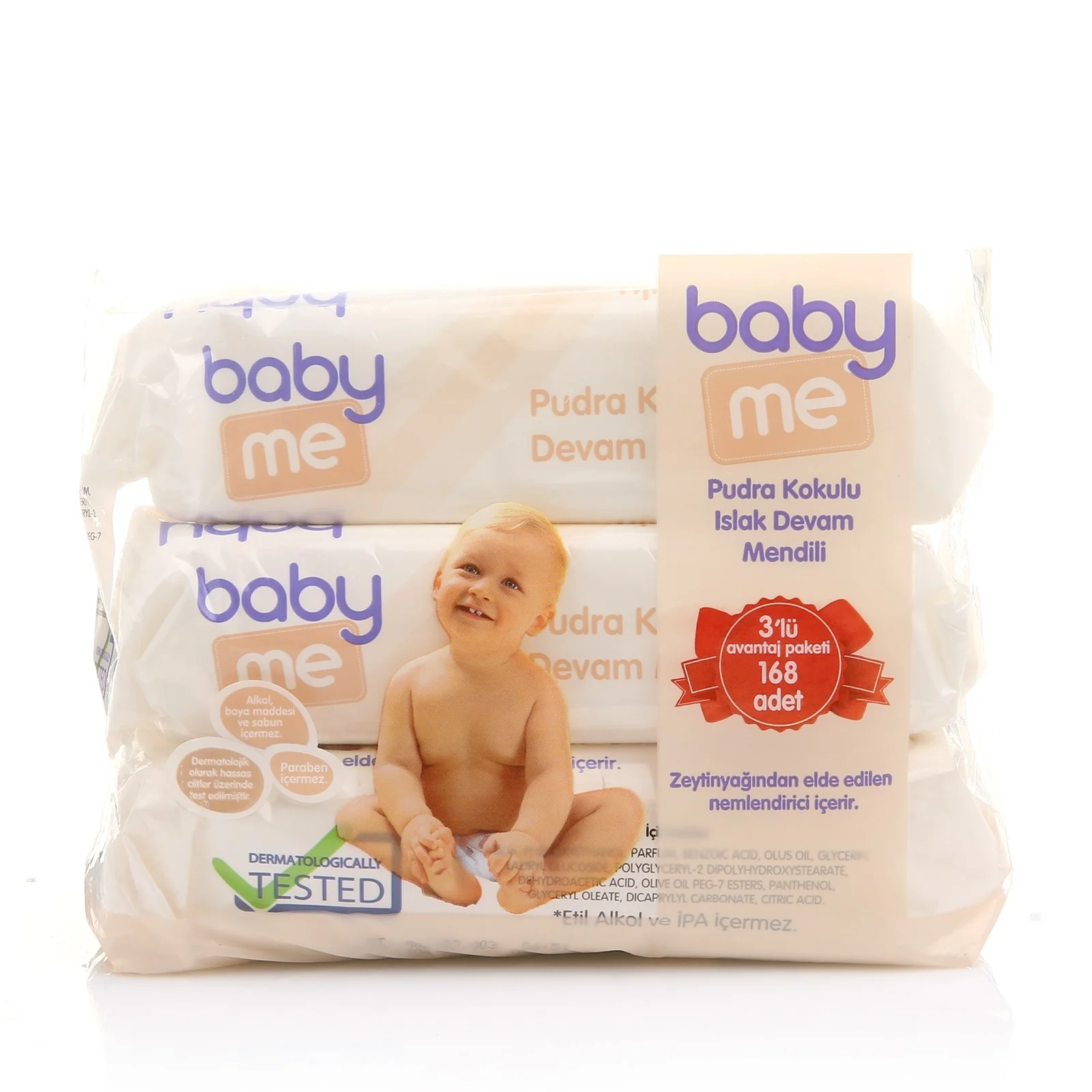 Ebebek baby &amp me детская пудра ароматные влажные салфетки 3x56 шт |