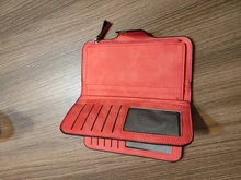 Billeteras de cuero para mujer, carteras con bolsillo para monedas, tarjetero, bolso de mano largo informal, cartera para teléfono