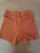 Pantalones cortos de motorista para mujer, Shorts de punto con Bordado de letras, informales, de cintura alta, color blanco y negro, para verano