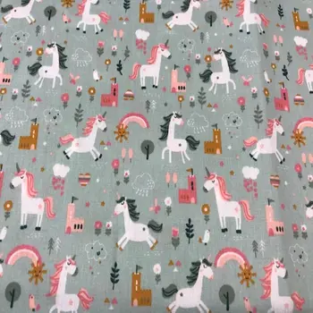 

Unicorns 100% cotton fabric Poplin