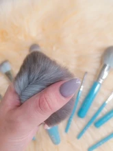 Foundation Eyeshadow Blush Synthetic-Hair-Brushes Iris-Series Beauty Mydestiny Set-Powder