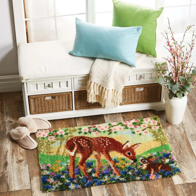 DIY Tiger Latch Hook Rugs Kits for Adults Beginners Kids with Pattern  Printed Canvas Rug Crochet Patterns Crafts for adults - AliExpress