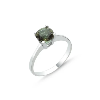 

Silver 925 Sterling Round Zultanite Cubic Zirconia Engagement Ring