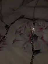 Modyle-collar con colgante de mariposa para mujer, joyería con diamantes de imitación brillantes, llamativo, gargantilla de cristal, para regalo