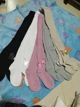 Medias con lazo para niñas, pantalones de algodón, de 1 a 10 años, 8 colores, para Otoño e Invierno