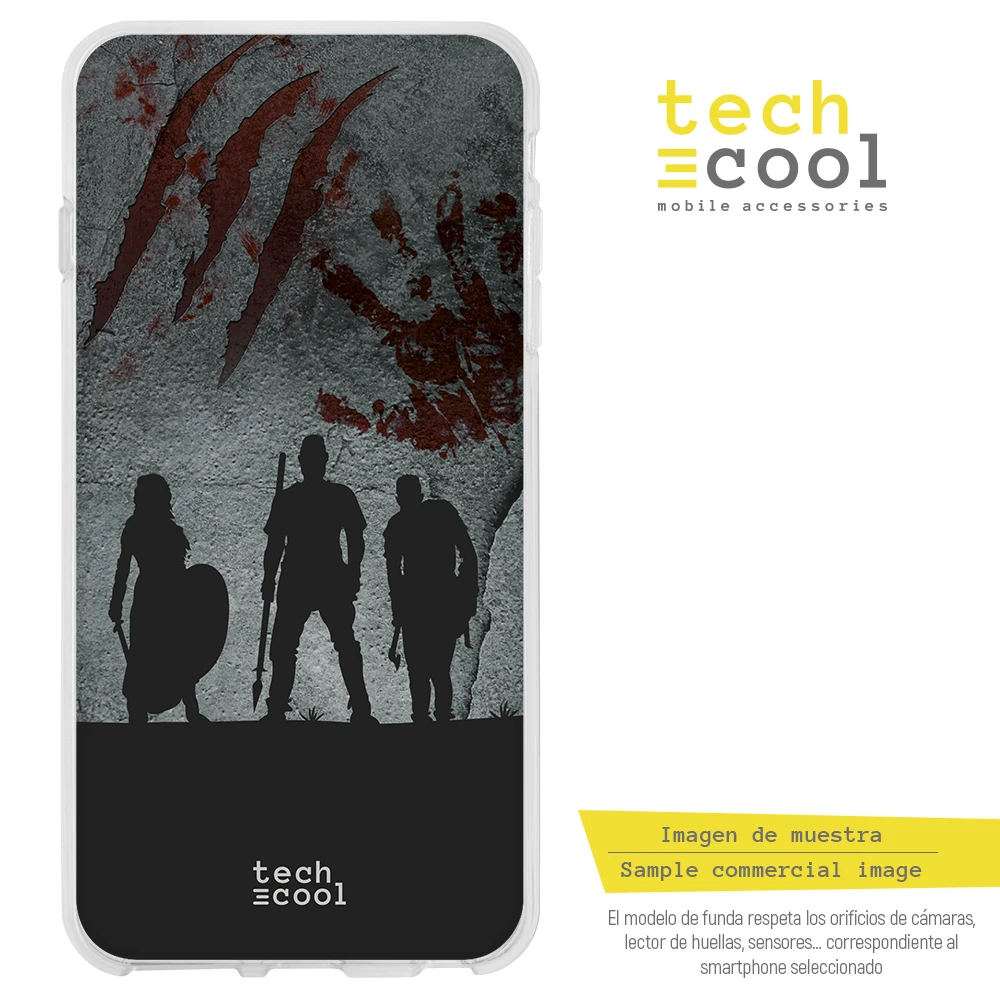 FunnyTech®Чехол-подставка для huawei Honor 8X Silicone L Series Vikings silhouette Character