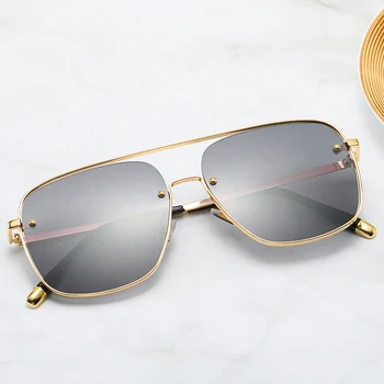 

FC OPTICS Sunglasses Polarized Men Brand Design Frameless Squared Light Weight Sun Glasses for Women Screwless Eyewear