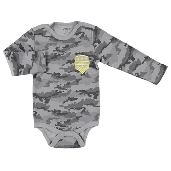 

ebebek Aziz Bebe Camouflage Baby Snaps Collar Long Sleeve Bodysuit
