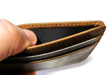 GENODERN-tarjetero de cuero genuino para hombre y mujer, Cartera de piel de vaca delgada, tarjetero pequeño