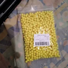 Lote de bolas de Paintball Airsoft de 6mm, 1000 unidades, pistola de Rifle, bola de plástico táctica BBs, amarillo, 0,12g
