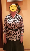 Satin Shirts Smock Loose Tops Blouse Casual Long-Sleeve Blusas Printing Women Vintage