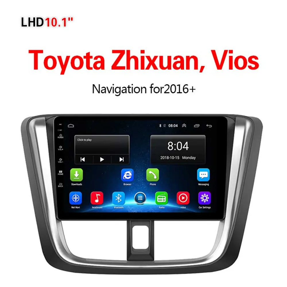Lionet gps навигация для автомобиля Toyota Zhixuan, Vios+ 10,1 дюймов LT1002Y - Размер экрана, дюймов: 4G2G32G