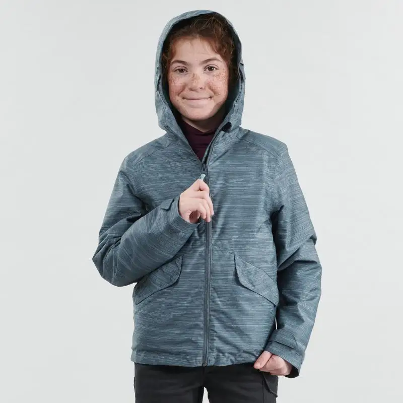 КУРТКА ДЛЯ ЗИМНИХ ПОХОДОВ УТЕПЛЕННАЯ ДЛЯ ДЕВОЧЕК 8-14 ЛЕТ SH100 WARM QUECHUA Decathlon