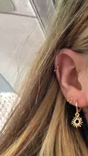 Pendientes de tuerca de estrella hueca de Metal para mujer, de Plata de Ley 925, aretes pequeños de color dorado y plateado, joyería para mujer