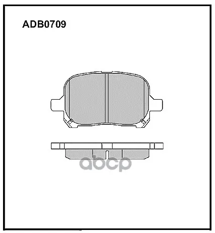 Колодки Тормозные Дисковые | Перед | Toyota Camry 2.2i/3.0i& 24v 96 ALLIED NIPPON арт. ADB0709